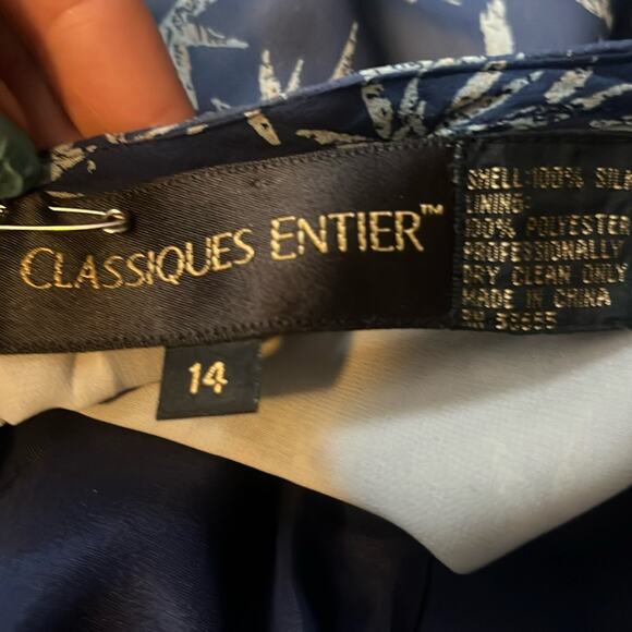 Vtg Silk Linen Blazer Maxi Skirt Coord Set Women Size L Floral Feminine Romantic - Picture 8 of 8